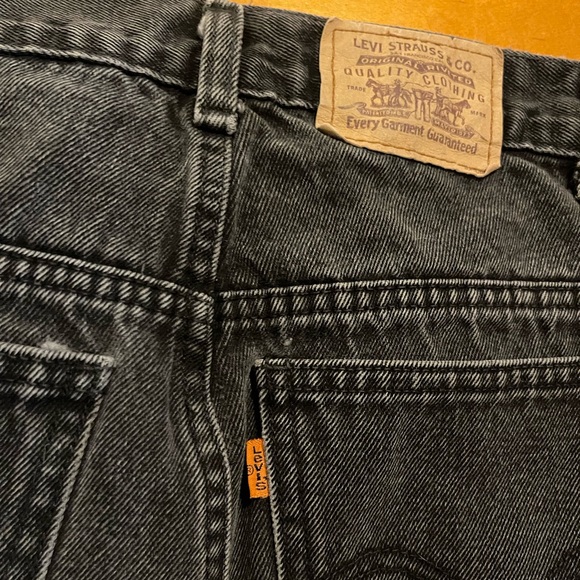 Levi’s Faded Black Denim Mini Skirt size 32 - Picture 6 of 8